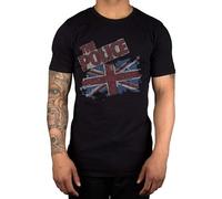 The Police Vintage Flag Regatta Live Band Merch Outlandos Unisex 100% Cotton Short-Sleeve T-Shirts Black XL