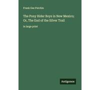 The Pony Rider Boys in New Mexico; Or, The End of the Silver Trail: in large print