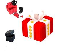 The Prank Box - Divertido desafío de tornillo, caja de regalo de rompecabezas de broma sorpresa, divertido regalo de truco con diseño de bloqueo de tornillo, divertido y frustrante, caja de regalo de