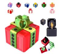 The Prank Box - Hilarious Screw Challenge with Middle Finger Surprise, The Annoying Present with Middle Finger, Prank Gift Box for Birthday, Christmas, Halloween(Red Green)