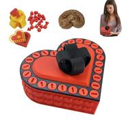The Prank Twist Box - Caja de regalo molesta en forma de corazón con divertido desafío de tornillo y caca falsa, regalos para el día de San Valentín 2026, cajas de broma para adultos (rojo-01)