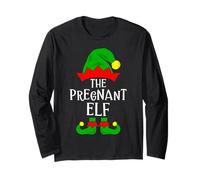 The Pregnant Elf Matching Family Group Christmas Pijama Manga Larga