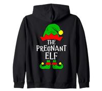 The Pregnant Elf Matching Family Group Christmas Pijama Sudadera con Capucha