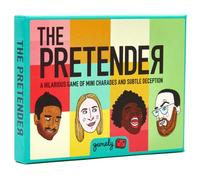 The Pretender: El Juego de Bolsillo de señales sutiles, conjeturas hábiles y faroles artísticos. Divertido Juego de deducción Social para Adultos, Adolescentes y familias.