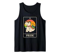 The Pride - Lindo arte de tarot de dinosaurio LGBTQ+ divertido para Ally Camiseta sin Mangas