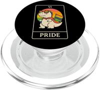 The Pride - Lindo Arte de Tarot de Dinosaurio LGBTQ+ Divertido para Ally PopSockets PopGrip para MagSafe