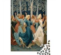 The Princesa Dances Gracefully in The Silver Tree Forest 1000 Piezas Rompecabezas para Adultos para Amantes O Amigos Imposable 70x50cm/1000pcs