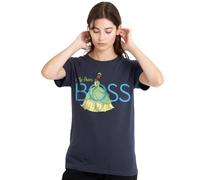 The Princess and the Frog My Own Boss with Tiana Ladies T Shirt, Deep Navy Camiseta, Azul Marino Profundo, M para Mujer