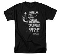 The Princess Bride Hello Again T Shirt Mens 80s Movie tee Inigo Blacks