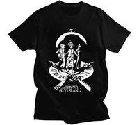 The Promised Neverland Emma Norman Ray Printed Camiseta Mens Unisex Black Tees, Negro , L