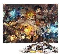 The Promised Neverland Puzzles para Adultos 1000 Piezas Educational Game Juego De Rompecabezas Decoración Cumpleaños Stress Relief 1000pcs (75x50cm)