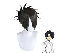 The Promised Neverland Ray Black Short Wig Cosplay Disfraz Yakusoku no Neverland Pelo sintético resistente al calor Hombre Pelucas