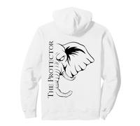 The Protector Elephant Strength Backprint Sudadera con Capucha