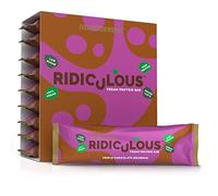 THE PROTEIN WORKS Barrita Proteica Vegana Ridiculous | 100% A Base de Plantas | Sin Aceite de Palma | 15g Proteína y Baja en Azúcar | Triple Chocolate Brownie | Caja de 9