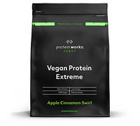 THE PROTEIN WORKS Protein Works - Proteína Vegana Extreme - 100% A Base De Plantas - Mezcla De 5 Proteínas - Proteína Vegetal En Polvo - 14 Licuados - Pastel De Manzana Y Canela - 500g