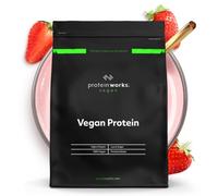 THE PROTEIN WORKS - Proteína Vegana - 100% A Base de Plantas - Sin Gluten - Bajo en Grasas - Fresas Con Nata - 1 kg