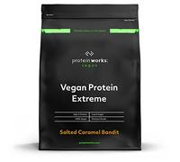 THE PROTEIN WORKS Proteína Vegana Extreme | 100% A Base De Plantas | Mezcla De 5 Proteínas, Caramelo Salado, 1000 Gramo