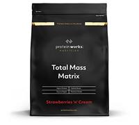 THE PROTEIN WORKS Total Mass Matrix | Ganancia Muscular | Para Ganar Masa, Fresas Con Nata, 2000 Gramo