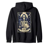 The Pug Mom Gothic Skeleton Tarot Amante de los Perros Sudadera con Capucha