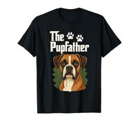 The Pupfather Cute Dog Dad Funny Pet Boxer Lover Día del Padre Camiseta