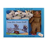 The Puppet Company Traditional Story Sets Three Billy Goats Gruff & Troll Book and Finger Puppets Set