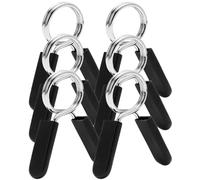 The Pure Blue Clips de Peso de Acero con Resorte de 50 mm, 3 Pares de Abrazaderas de Metal para Barras, Mancuernas, Barras. Esencial para Levantamiento de Pesas y Entrenamiento de Fuerza. Accesorios