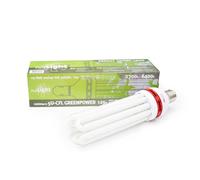 The Pure Factory | Bombilla CFL 125W Greenpower para cultivo | Temperatura de color ajustable 2700K y 6400K nergética | Bombillas de crecimiento de calidad