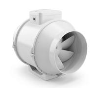 The Pure Factory | Extractor Tubular Vents TT 100 (con Cable) | Ventilador Inline 100 mm, 2 Velocidades, Caudal 145-187 m3/h, Cultivo Interior y Ventilacion, Incluye Cable, Selector y Soporte