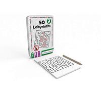 The Purple Cow-50 Laberintos The Purple Cow Juego de Viaje Infantil, Color blanco, pequeño (603)