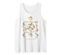 The Quackin' Sax Band Whimsical Ducks Tocando saxofones Art Camiseta sin Mangas