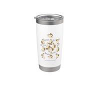 The Quackin' Sax Band Whimsical Ducks Tocando saxofones Art Vaso térmico de acero inoxidable de doble pared