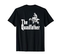 The Quadfather - Impresión en la espalda - Cool Quad Four Wheeler Camiseta