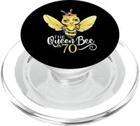 The Queen Bee Is 70 Honeybee Hive 70 Cumpleaños Mujeres PopSockets PopGrip para MagSafe