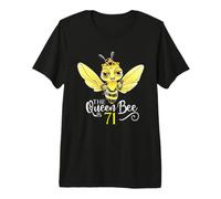 The Queen Bee Is 71 Honeybee Hive 71 Cumpleaños Mujeres Camiseta Premium