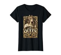 The Queen Card Playing Cards Lover Funny Card Game Couple Camiseta