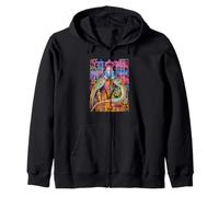 The Queen, Cool Hand Drawn Graffiti Queen Cartoon Graphic Sudadera con Capucha