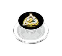 The Queen, Cool Hand Drawn Queen Cartoon Graphic Design PopSockets PopGrip para MagSafe