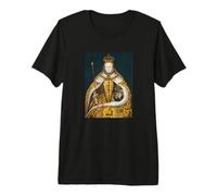 The Queen, Cool Portrait Drawn Art, Be a Queen Graphic Camiseta Premium