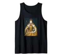 The Queen, Cool Portrait Drawn Art, Be a Queen Graphic Camiseta sin Mangas