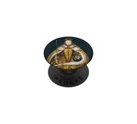 The Queen, Cool Portrait Drawn Art, Be a Queen Graphic PopSockets PopGrip Adhesivo