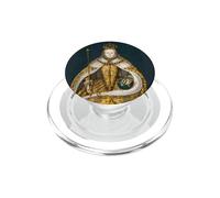 The Queen, Cool Portrait Drawn Art, Be a Queen Graphic PopSockets PopGrip para MagSafe