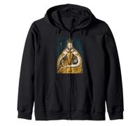 The Queen, Cool Portrait Drawn Art, Be a Queen Graphic Sudadera con Capucha