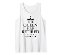 The Queen Has Retired Sign,Retired EST 2026 Retirement Women Camiseta sin Mangas