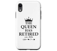 The Queen Has Retired Sign,Retired EST 2026 Retirement Women Carcasa para iPhone XR