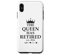 The Queen Has Retired Sign,Retired EST 2026 Retirement Women Carcasa para iPhone XS MAX