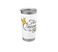 The Queen Is 81 Eighty One Year Old 81 Birthday Party Gift Vaso térmico de acero inoxidable de doble pared