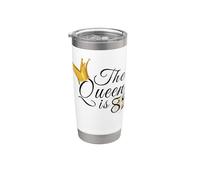 The Queen Is 82 Eighty Two Years Old 82nd Birthday Party Gift Vaso térmico de acero inoxidable de doble pared
