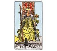 The Queen of Wands: 156 College Ruled Lined Pages (78 leaves), 5x8 Notebook, Journal, Diary, Planner featuring image of The Queen of Wands Tarot card