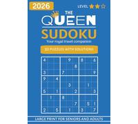 The Queen Sudoku: Large Print Sudoku Puzzles | 50 Puzzles with Solutions | Chess Themed Travel Activity Book | Book 2 of 3 | 6X9 inches