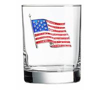 THE QUEENS' JEWELS Bandera estadounidense con joyas dobles antiguas, 14 onzas. Regalo único para mujeres, cumpleaños, lindo, divertido, cóctel, no pintado, decorado, brillante, deslumbrante, diamantes